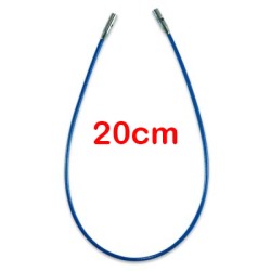 ChiaoGoo TWIST BLUE kabel voor verwisselbare haak- en breinaaldpunten.