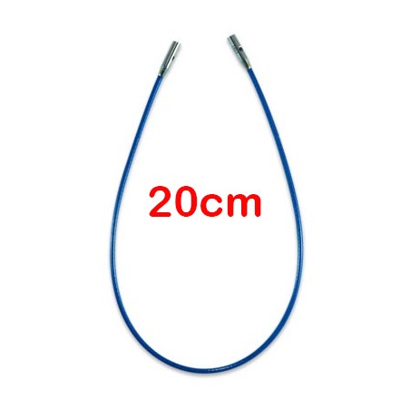 ChiaoGoo TWIST BLUE kabel voor verwisselbare haak- en breinaaldpunten.