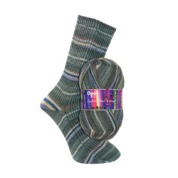 Opal Sinfonie der Träume sokkenwol met mooie kleurige natuurelementen.