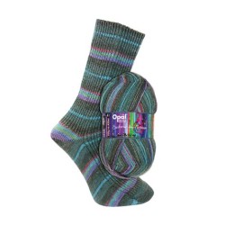 Opal Sinfonie der Träume sokkenwol met mooie kleurige natuurelementen.