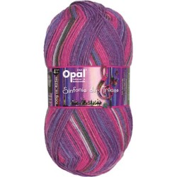 Opal Sinfonie der Träume sokkenwol met mooie kleurige natuurelementen.