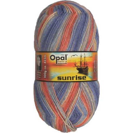 Opal Sunrise sokkenwol natuurlijke kleuren met al zijn pracht en praal.