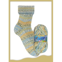 Opal Wasserwelten sokkenwol met de mooiste kleuren en streepverloop.