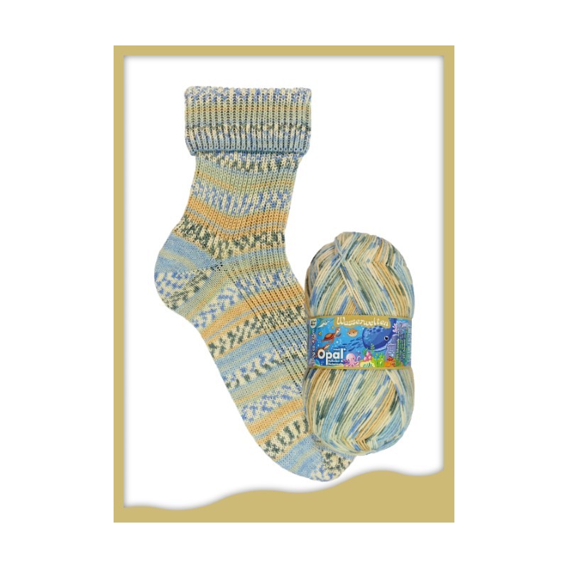 Opal Wasserwelten sokkenwol met de mooiste kleuren en streepverloop.