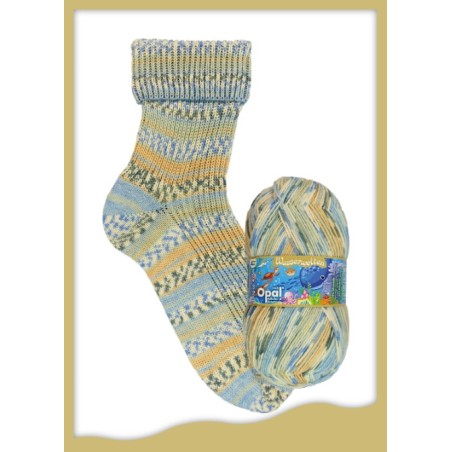 Opal Wasserwelten sokkenwol met de mooiste kleuren en streepverloop.