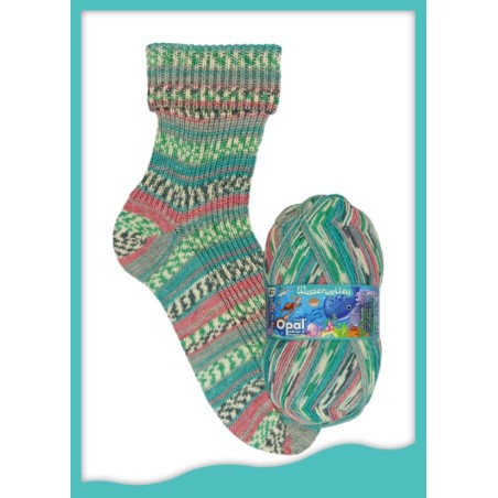 Opal Wasserwelten sokkenwol met de mooiste kleuren en streepverloop.