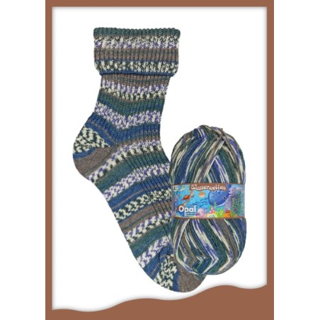 Opal Wasserwelten sokkenwol met de mooiste kleuren en streepverloop.