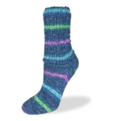 Rellana Flotte Socke Blue met prachtige frisse kleuren in het blauw