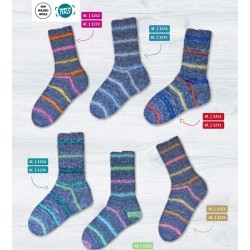 Rellana Flotte Socke Blue met prachtige frisse kleuren in het blauw