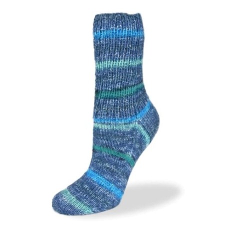 Rellana Flotte Socke Blue met prachtige frisse kleuren in het blauw