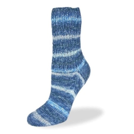 Rellana Flotte Socke Blue met prachtige frisse kleuren in het blauw