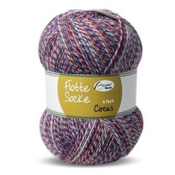 Rellana Flotte Socke Circus vol met knallende kleurtjes, verveelt niet