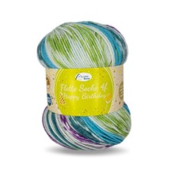 Rellana Flotte Socke Happy Birthday met prachtige frisse kleuren