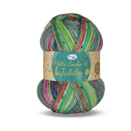 Rellana Flotte Socke Jubilee garen met frisse en unieke kleuren