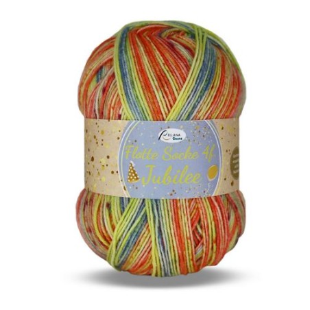 Rellana Flotte Socke Jubilee garen met frisse en unieke kleuren