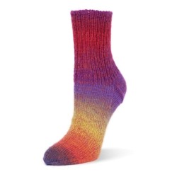 Rellana Flotte Socke Kolibri sokkenwol met lang verlopende kleuren.