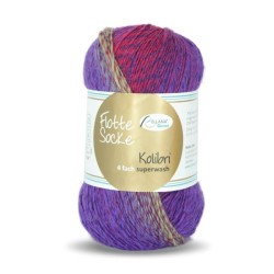 Rellana Flotte Socke Kolibri sokkenwol met lang verlopende kleuren.