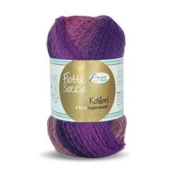 Rellana Flotte Socke Kolibri sokkenwol met lang verlopende kleuren.