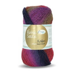 Rellana Flotte Socke Kolibri sokkenwol met lang verlopende kleuren.