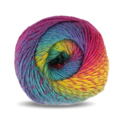 Rellana Flotte Socke Kolibri sokkenwol met lang verlopende kleuren.