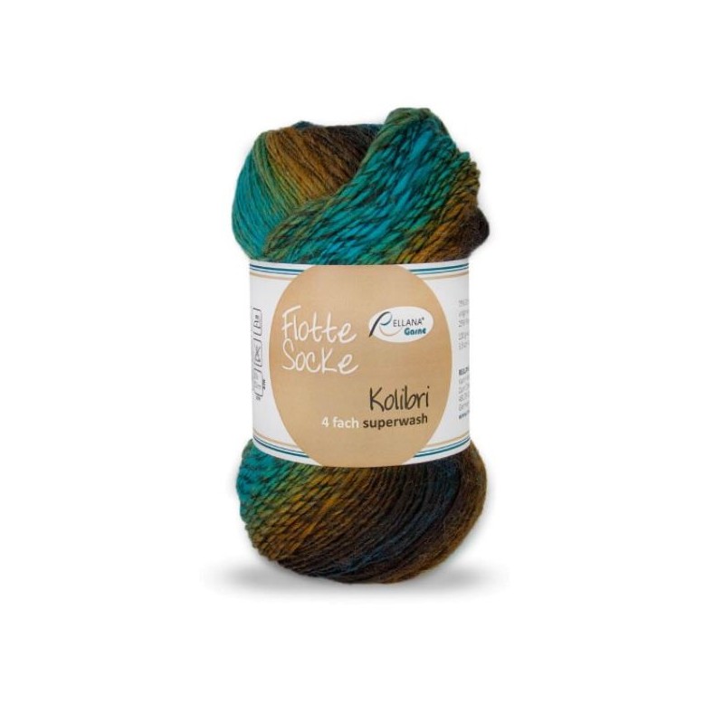 Rellana Flotte Socke Kolibri sokkenwol met lang verlopende kleuren. Rellana Flotte Socke Kolibri sokkenwol met lang verlopende kleuren.