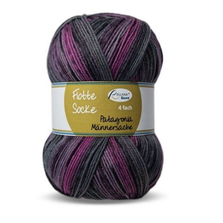 Rellana Patagonia Mannersache sokkengaren met krachtige kleuren.