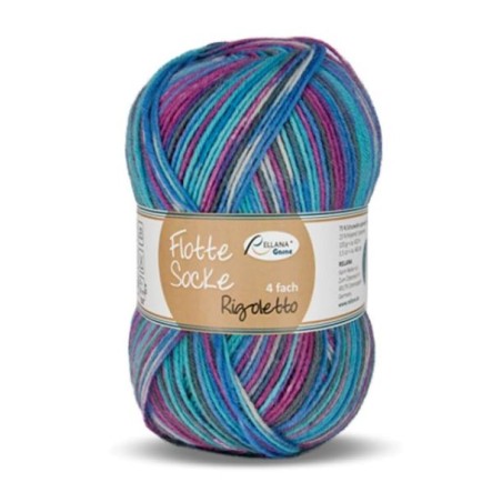 Rellana Flotte Socke Rigoletto garen met heldere en frisse kleuren.