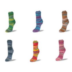Rellana Flotte Socke Rigoletto garen met heldere en frisse kleuren.