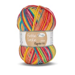 Rellana Flotte Socke Rigoletto garen met heldere en frisse kleuren.