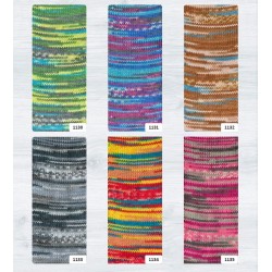 Rellana Flotte Socke Rigoletto garen met heldere en frisse kleuren.