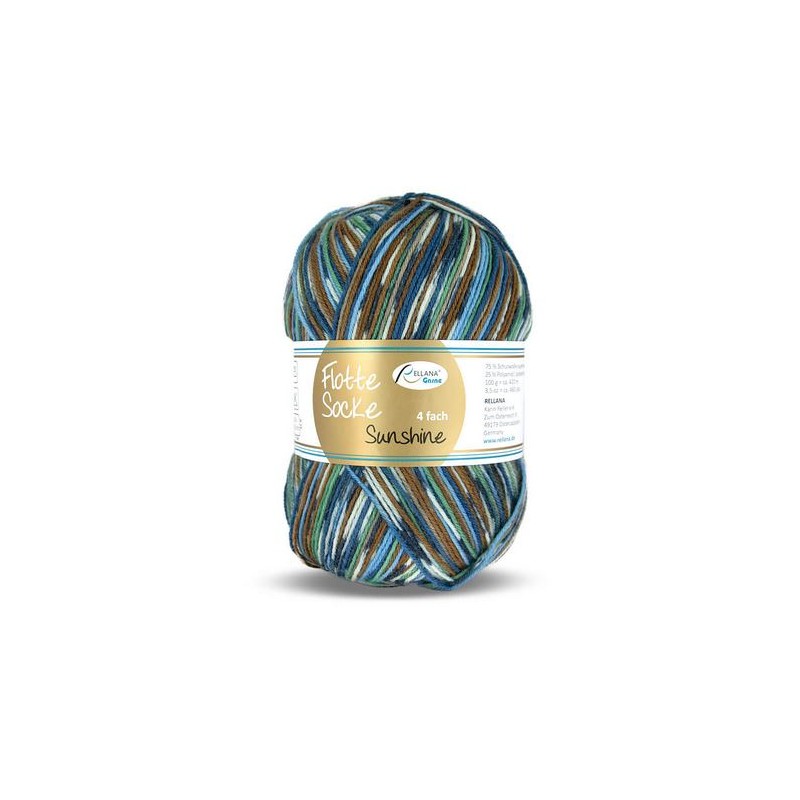 Rellana Flotte Socke Sunshine sokkenwol met frisse en zonnige kleuren. Rellana Flotte Socke Sunshine sokkenwol met frisse en zonnige kleuren.