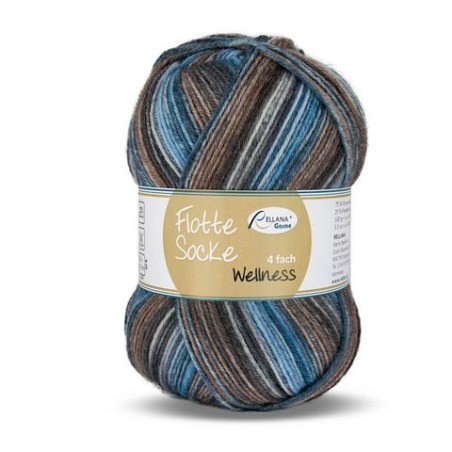Rellana Flotte Socke Wellness garen met prachtige weldadige kleuren.