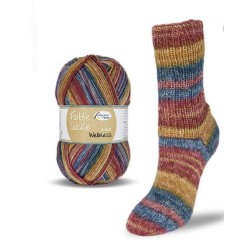 Rellana Flotte Socke Wellness garen met prachtige weldadige kleuren.