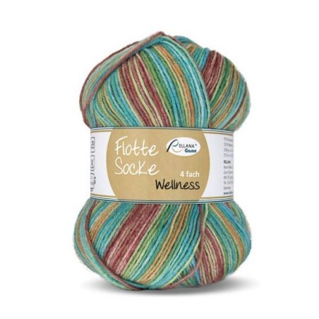 Rellana Flotte Socke Wellness garen met prachtige weldadige kleuren.