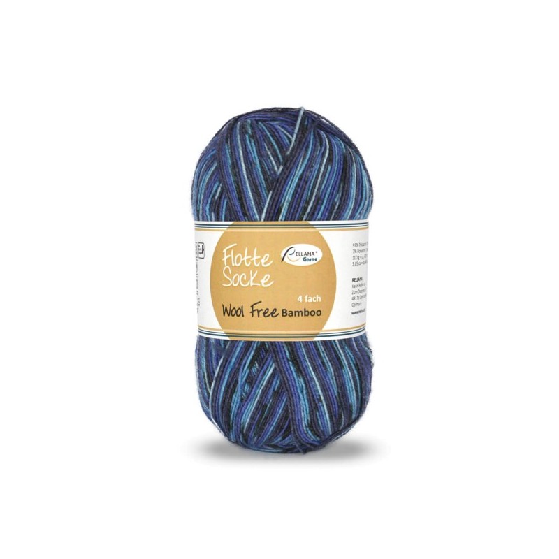Rellana Flotte Socke Woolfree Bamboe sokkengaren met prachtige kleuren Rellana Flotte Socke Woolfree Bamboe sokkengaren met prachtige kleuren