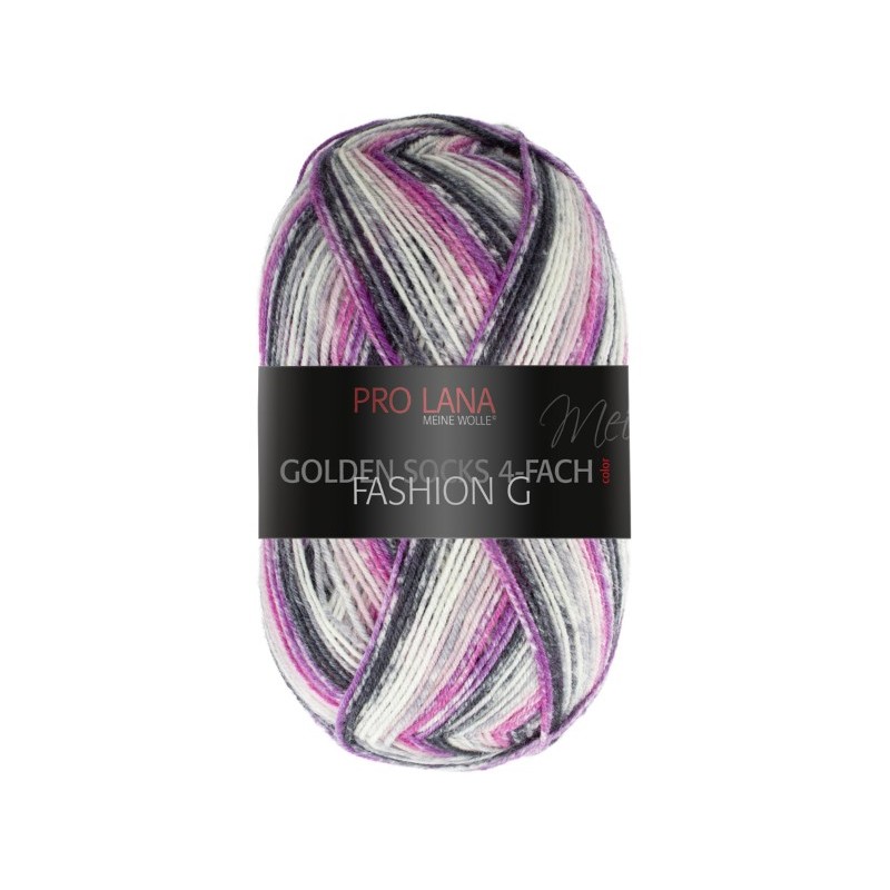 Fashion G is een van de garens uit de golden socks serie van Pro Lana Fashion G is een van de garens uit de golden socks serie van Pro Lana