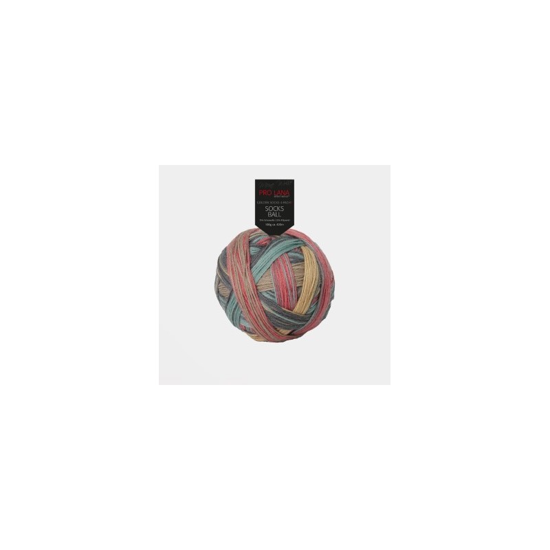 Pro Lana Socks Ball een bol met de hand gewikkeld waardoor knopenvrij Pro Lana Socks Ball een bol met de hand gewikkeld waardoor knopenvrij