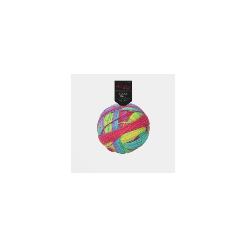 Pro Lana Socks Ball een bol met de hand gewikkeld waardoor knopenvrij Pro Lana Socks Ball een bol met de hand gewikkeld waardoor knopenvrij