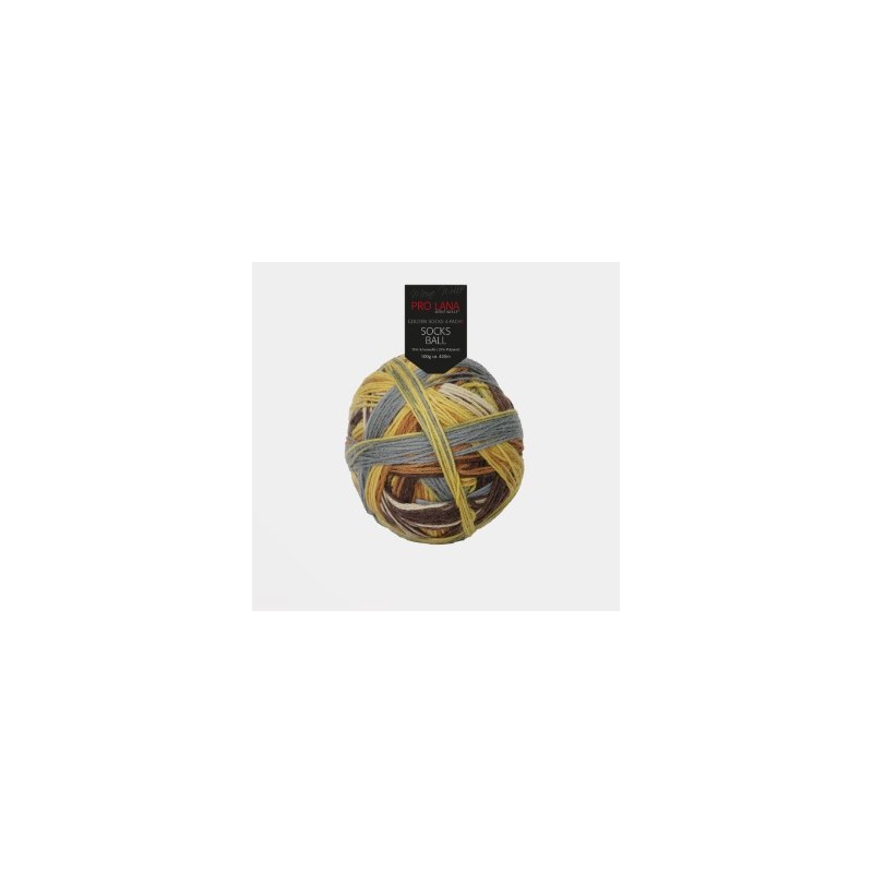 Pro Lana Socks Ball een bol met de hand gewikkeld waardoor knopenvrij Pro Lana Socks Ball een bol met de hand gewikkeld waardoor knopenvrij