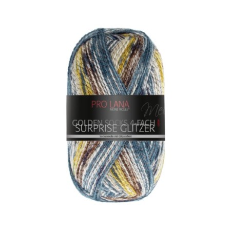 Surprise Glitzer een glinsterend sokkengaren van Pro Lana Golden Socks