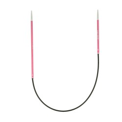 Knitpro Zing Licht Metalen, met verschillende lengtes van de naaldjes.