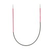 Knitpro Zing Licht Metalen, met verschillende lengtes van de naaldjes.