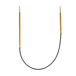 Knitpro Zing Licht Metalen, met verschillende lengtes van de naaldjes.