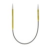 Knitpro Zing Licht Metalen, met verschillende lengtes van de naaldjes.