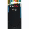 Knitpro Zing Licht Metalen, met verschillende lengtes van de naaldjes.