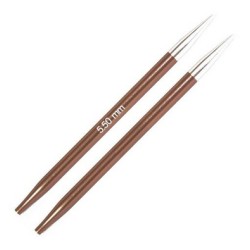 Knitpro Zing Licht Metalen kortere breinaaldjes voor het rondbreien.