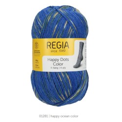 Regia Happy Dots Color heerlijke 4 draads sokkenwol.