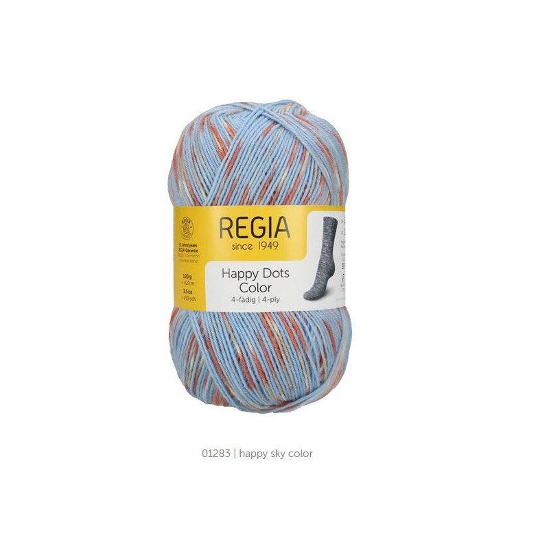 Regia Happy Dots Color heerlijke 4 draads sokkenwol. Regia Happy Dots Color heerlijke 4 draads sokkenwol.