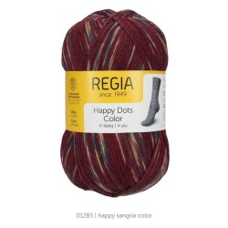 Regia Happy Dots Color heerlijke 4 draads sokkenwol.