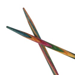 Knitpro Symfonie houten super gladde korte breinaaldpunten van 8,7 cm.
